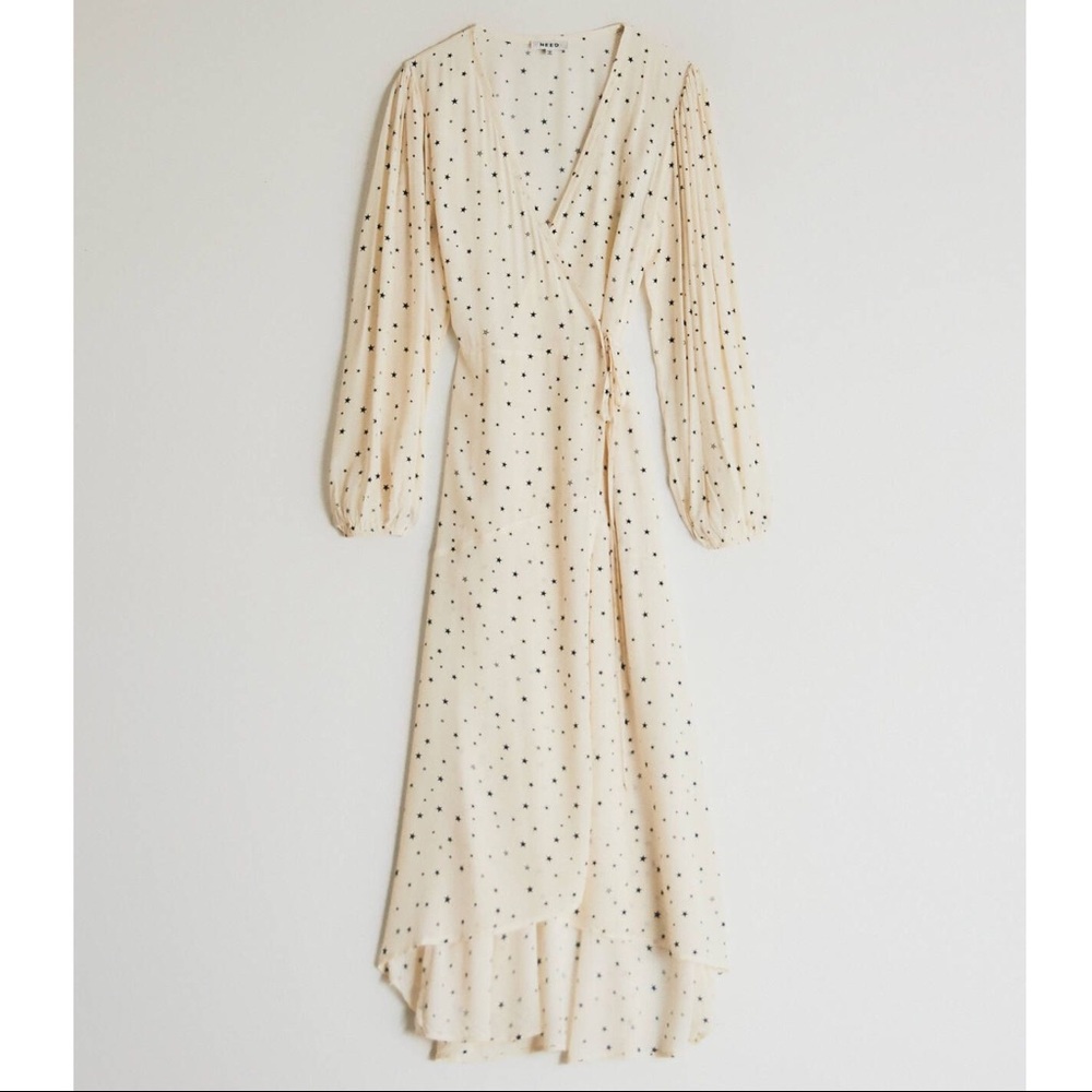 NWT Anthropologie adjustable midi wrap dress